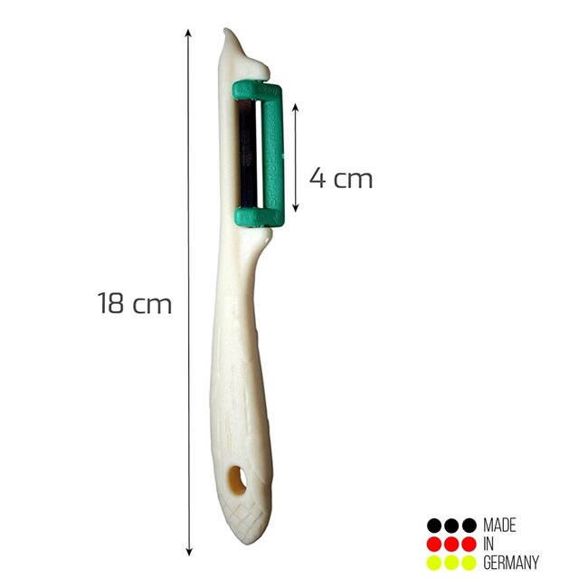 RÖR Solingen Groente-, Fruit- en Aspergeschiller – Ergonomisch & Duurzaam – Crème – Linkshandig