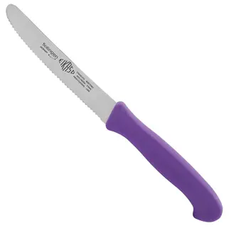 Eikaso Solingen Ontbijtmes – Gekarteld Lemmet 11 cm – Ergonomisch – Paars – Voor Kaas en Worst