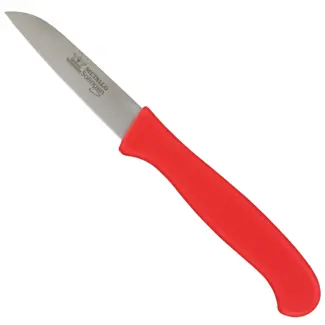 Metallo Professioneel Mes - Ergonomisch Handvat - Antislip - 80 mm - Rood