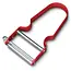 Victorinox REX Peeler - Iconische Dunschiller - Ultra-Scherp - Ergonomisch - Aluminium - Rood