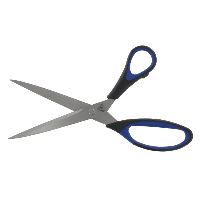 Metallo Lintschaar – RVS snijbladen – Softgrip – 250 mm – Zwart/Blauw
