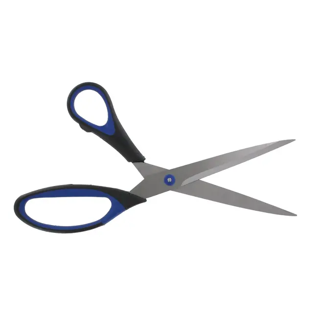 Metallo Lintschaar – RVS snijbladen – Softgrip – 250 mm – Zwart/Blauw