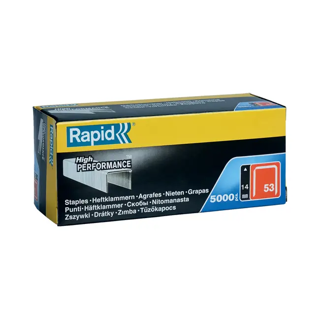 Rapid Dundraadnieten – Gegalvaniseerd – Scherpe punten – 14 mm – 5000 stuks