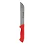 Metallo Professioneel Mes - Gekarteld RVS Lemmet - Ergonomisch Antislip Handvat - 210 mm - Rood