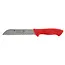 Metallo Professioneel Keukenmes - Gekarteld Lemmet - 180 mm - Rood Handvat - Antislip Grip