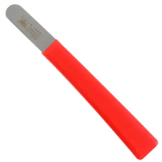 Metallo Mes met Afgeronde Punt - 39 mm Lemmet - HACCP - Rood