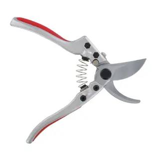 Metallo Ergonomische Snoeischaar - Aluminium - Uniek Ontgrendelsysteem - 205 mm - Rood/grijs