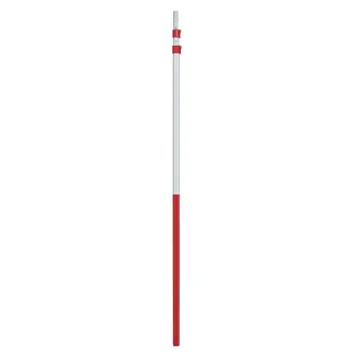 ARS Uitschuifbare Telescoopsteel - 2180-5610 mm - Lichtgewicht Aluminium - Antislip Greep - Rood/grijs