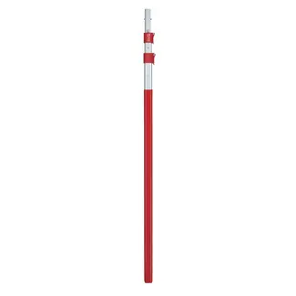 ARS Uitschuifbare Telescoopsteel - Lichtgewicht Aluminium - Antislip Greep - 1410-3290 mm - Rood/grijs