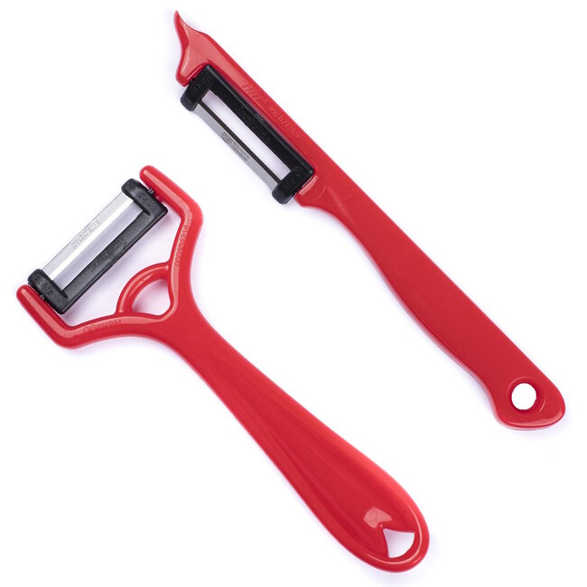 Solingen Dunschiller Set – Dunschillers – Aardappelschiller – Dunschiller Aardappel – I-model – Y-model – Rood