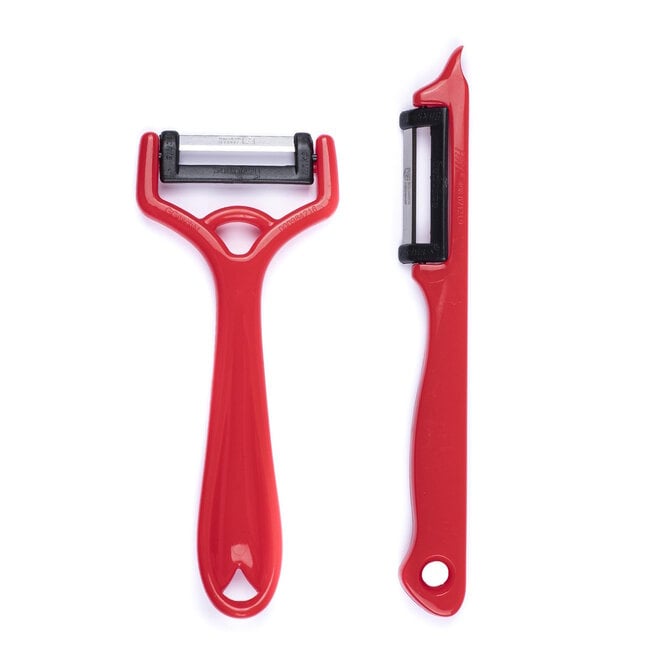 Solingen Dunschiller Set – Dunschillers – Aardappelschiller – Dunschiller Aardappel – I-model – Y-model – Rood