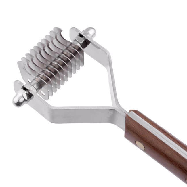 Mars Coat-King Trimmer voor dikke vachten – 10 messen – Houten handvat – 2,5 mm afstand