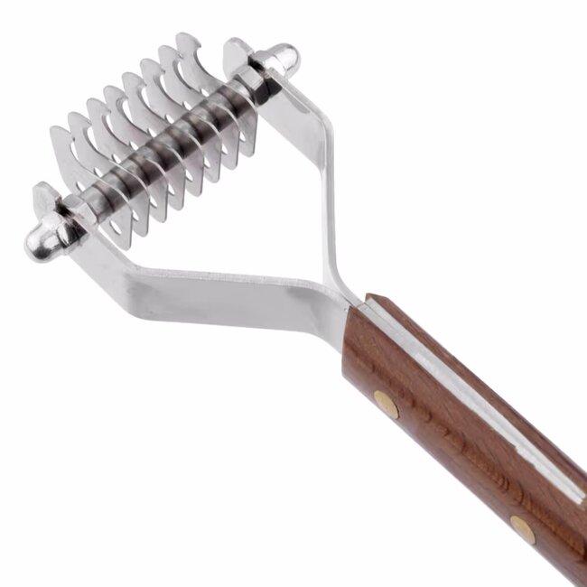 Mars Coat-King Trimmer voor lange vachten – 8 messen – Houten handvat – 3,2 mm afstand