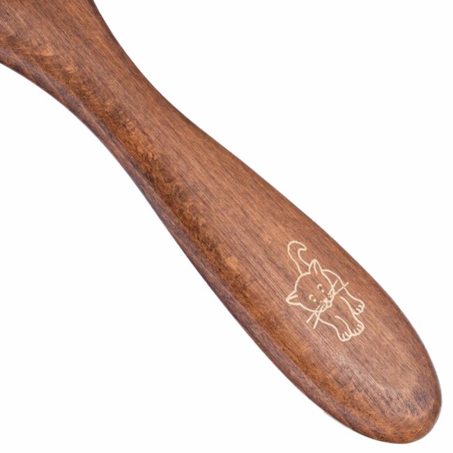 Mars Coat-King Kattenborstel – Natuurlijke Borstelharen – Beukenhouten Handvat – 185 mm – Voor Ontwarren en Ontklitten