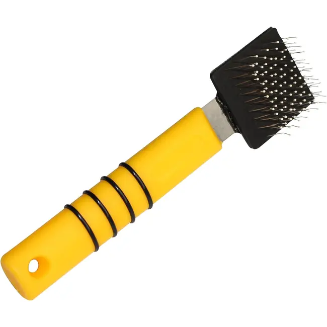 Mars Coat-King Flexibele vachtborstel – ontwart klitten en flufft vacht – 4x4 cm werkoppervlak