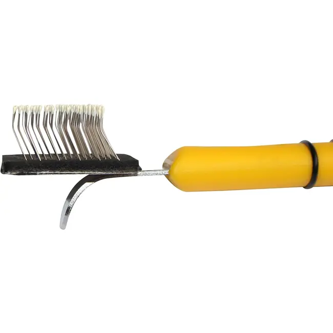 Mars Coat-King Flexibele vachtborstel – ontwart klitten en flufft vacht – 4x4 cm werkoppervlak