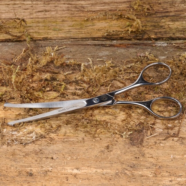 Mars Coat-King Gebogen veiligheidsschaar – roestvrij staal – 17 cm – huisdierverzorging