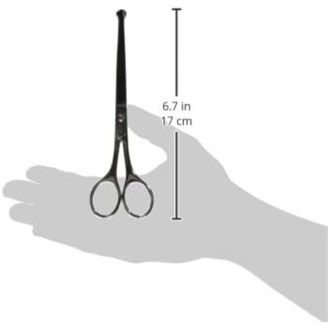 Mars Coat-King Gebogen veiligheidsschaar – roestvrij staal – 17 cm – huisdierverzorging