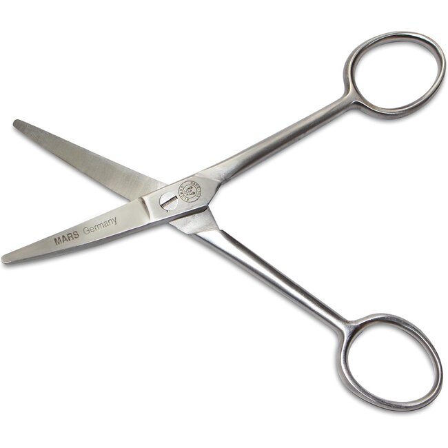 Mars Coat-King Gebogen trimschaar – Veilig & nauwkeurig – 13 cm – Roestvrij staal