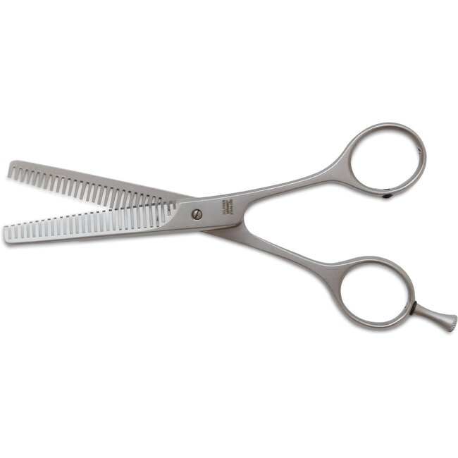 Mars Coat-King Dubbelzijdige effileerschaar – 28 tanden – roestvrij staal – 14 cm – ergonomisch ontwerp
