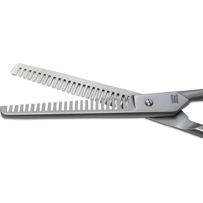 Mars Coat-King Dubbelzijdige effileerschaar – 23 tanden – roestvrij staal – 17 cm – ambidextrisch