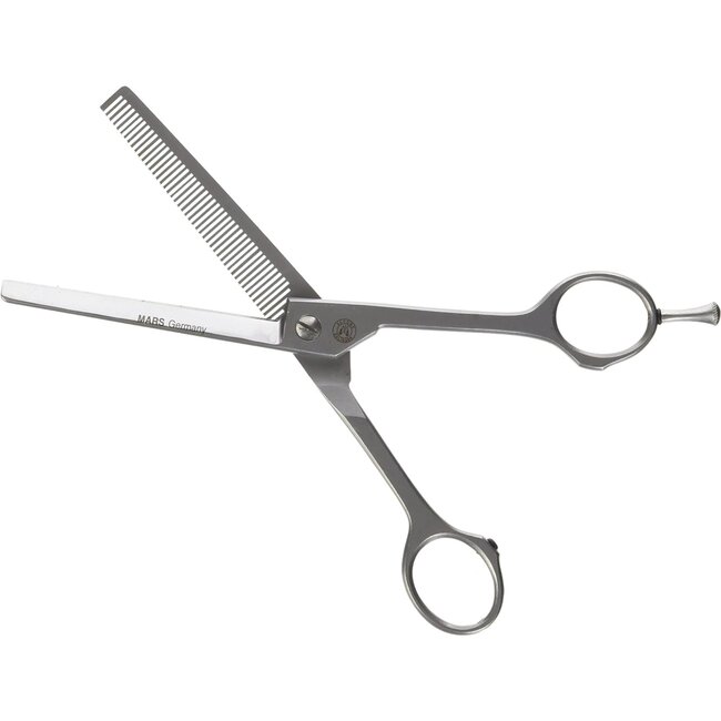 Mars Coat-King Effileerschaar – Enkelzijdig – Roestvrij Staal – 17 cm – Lichtgewicht