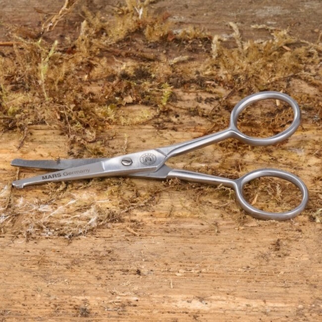 Mars Coat-King Veiligheidsschaar – Micro-vertanding – Afgeronde punten – 11,5 cm – Roestvrij staal