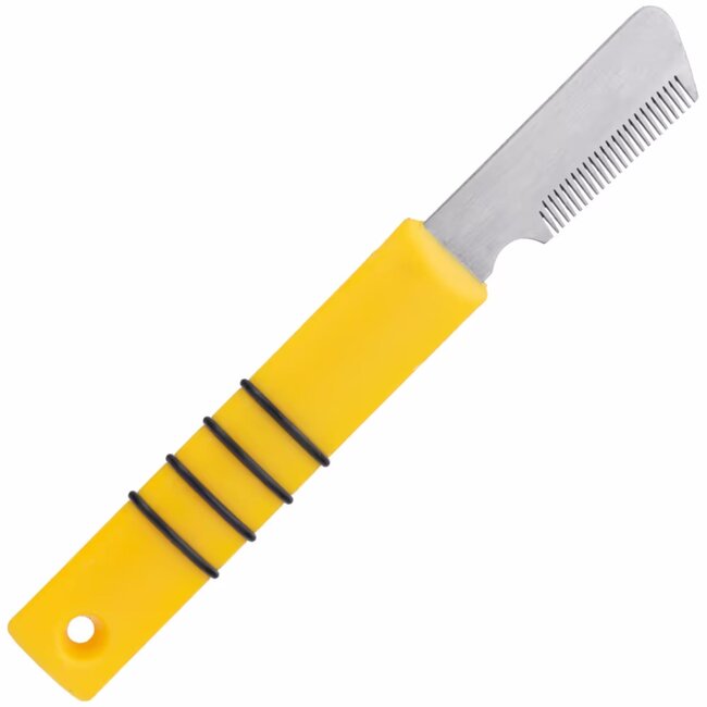 Mars Coat-King Klassieke trimmer – roestvrij staal – gele handgreep – dun en middelmatig haar