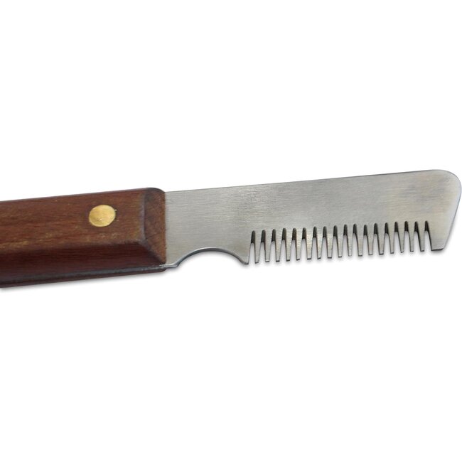 Mars Coat-King Klassieke trimmer – roestvrij staal – houten handgreep – dikke en middellange vacht