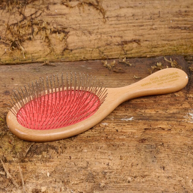 Mars Coat-King Professionele Verzorgingsborstel voor Huisdieren – Roestvrij & Houten Handvat – 23x7 cm