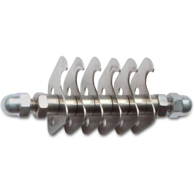 Mars Coat-King Vervangende Bladenset – 6 Haken – 5 mm Afstand – Roestvrij Staal – Voor Ruwharige Honden