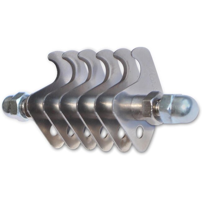 Mars Coat-King Vervangende Bladenset – 6 Haken – 5 mm Afstand – Roestvrij Staal – Voor Ruwharige Honden