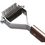 Mars Coat-King Trimmer met houten handvat – 12 stompe bladen – Verwijdert los en dood haar – Geschikt voor honden