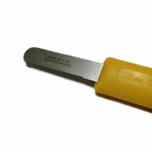 Mars Coat-King Klassieke trimmer – detailwerk – roestvrij staal – gele handgreep