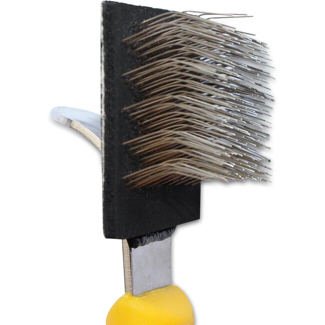 Mars Coat-King Flexibele borstel – Klitten ontwarren – Vacht fluffen – Roestvrij staal – Ergonomisch ontwerp