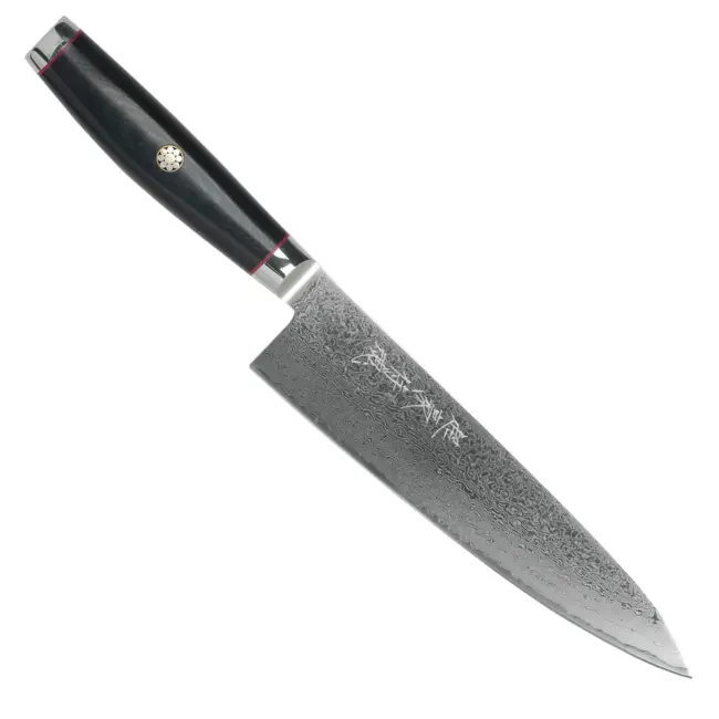 Yaxell Super Gou Ypsilon Koksmes 20 cm – 193 Lagen Damaststaal – SG2 Staal – 63 HRC – Canvas-Micarta Heft – Japan