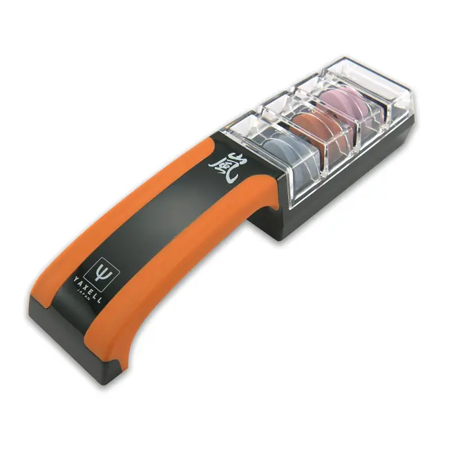 Yaxell Messenslijper – 3 Fasen Messenslijper / Waterslijper voor Nat en Droog Slijpen – Voor Perfect Slijpen en Polijsten met 12° Slijphoek