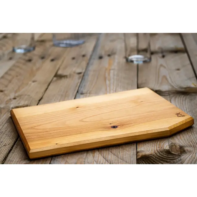 Robert Herder Windmühlenmesser Vrijvorm Snijplank – Kersenhout – 27x20 cm – Uniek en Natuurlijk