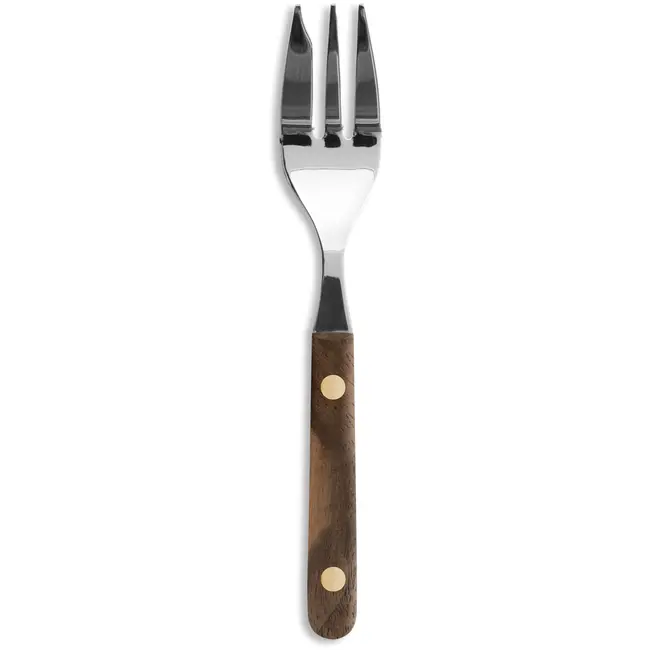 Robert Herder Gebaksvork – Buckels – RVS – Fehrekampf – Heft Walnotenhout
