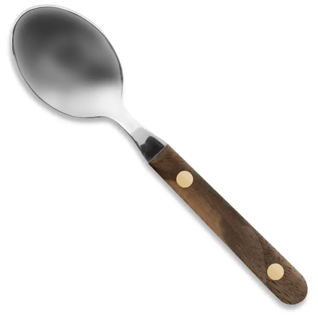 Robert Herder Theelepel – Buckels – RVS – Fehrekampf – Heft Walnotenhout