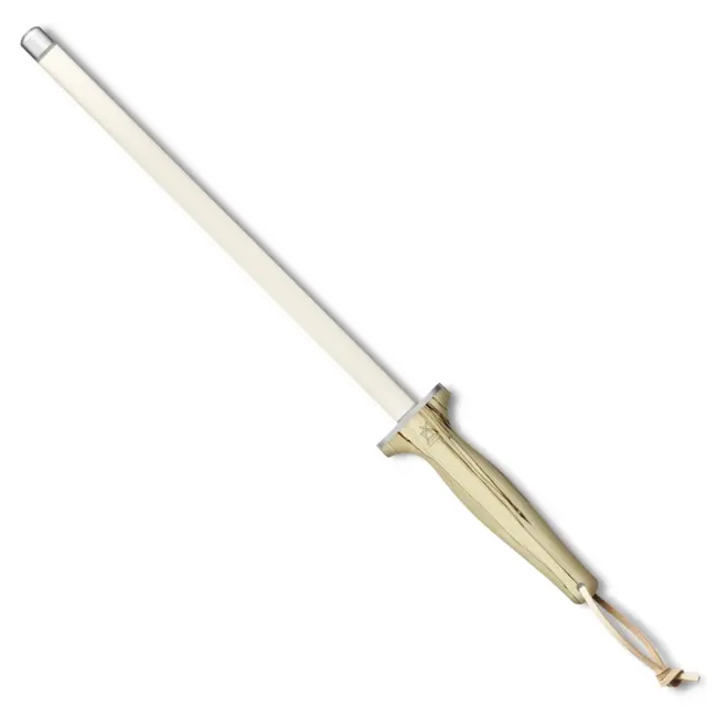Robert Herder Aanzetstaal Keramisch – Korrel 600 – Lengte 31 cm – Corundin – Heft IJsbeukenhout