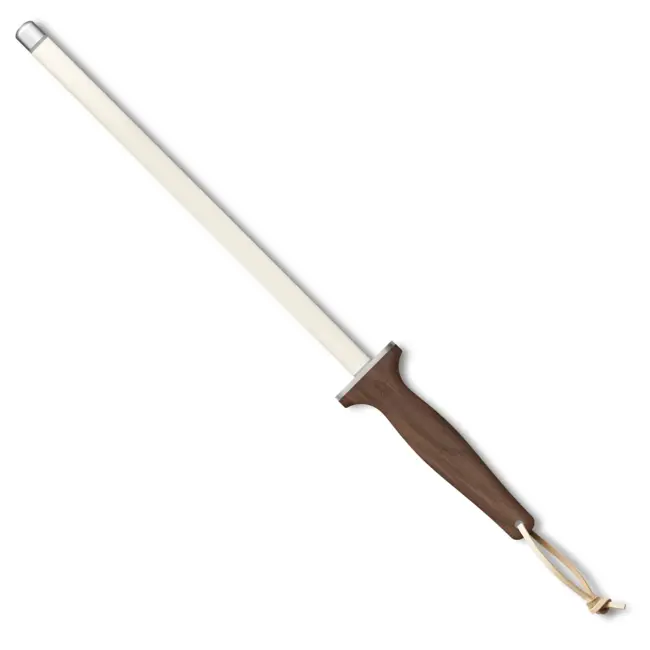 Robert Herder Aanzetstaal Keramisch – Korrel 600 – Lengte 31 cm – Corundin – Heft Walnotenhout