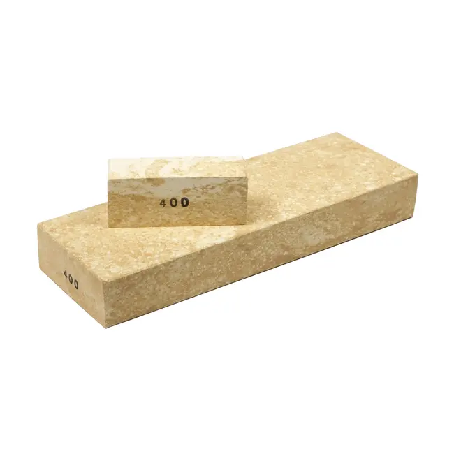 Robert Herder Keramische Wetsteen Pro Syoki – Geel – Korrel 400 – 180x60x25 mm – Inclusief Mini Opruwsteen