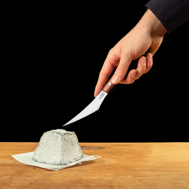 Robert Herder Geitenkaasmes – Fromago Kapro – RVS – Glad – Lemmet 8 cm – Heft Pruimenhout