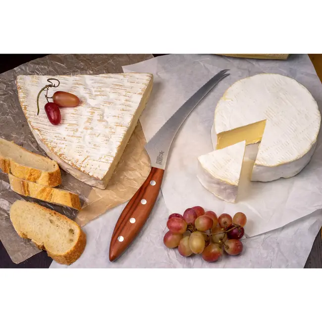 Robert Herder Kaasmes voor Zachte Kazen – Fromago Mola – RVS – Concave Golf – Lemmet 16,5 cm – Heft Pruimenhout