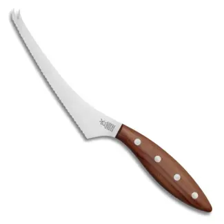 Robert Herder Kaasmes voor Zachte Kazen – Fromago Mola – RVS – Concave Golf – Lemmet 16,5 cm – Heft Pruimenhout