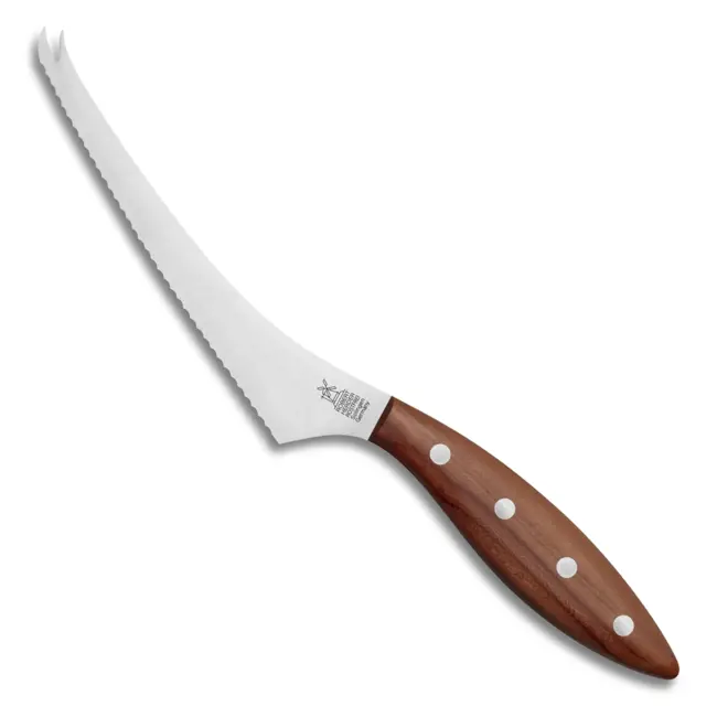 Robert Herder Kaasmes voor Zachte Kazen – Fromago Mola – RVS – Concave Golf – Lemmet 16,5 cm – Heft Pruimenhout