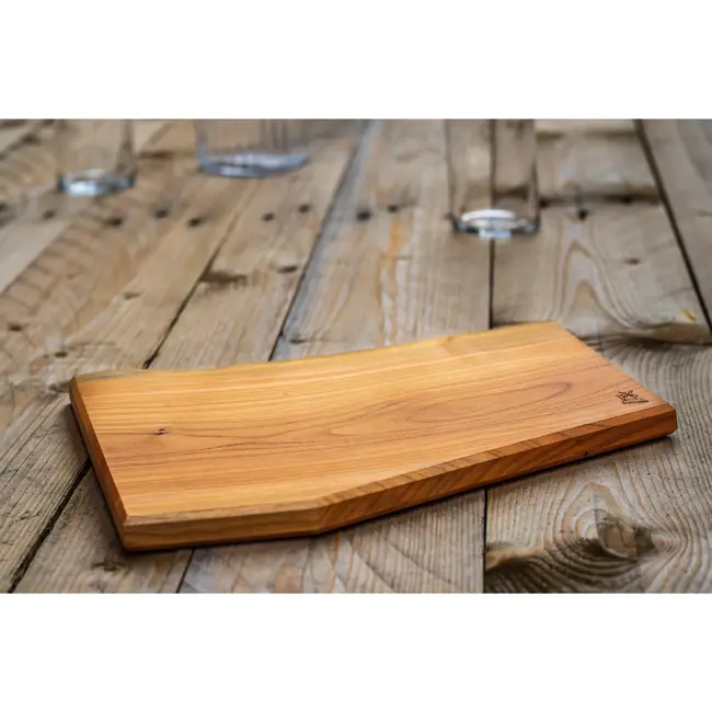Robert Herder Windmühlenmesser Vrijvorm Snijplank – Abrikooshout – 27x20 cm – Uniek en Natuurlijk