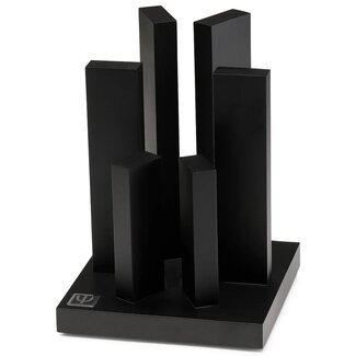 Yaxell Tower Messenblok – Magnetisch – Zwart Gelakt Beukenhout – Voor 6 Messen – Stijlvol Ontwerp Yaxell Tower Messenblok – Magnetisch – Zwart Gelakt Beukenhout – Voor 6 Messen – Stijlvol Ontwerp