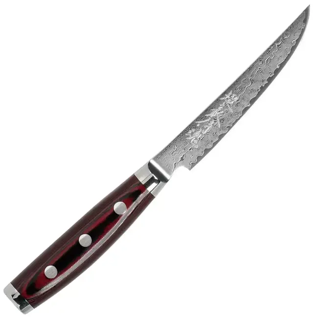 Yaxell Super Gou Steakmes – 12 cm – 161 Lagen Damaststaal – SG2 Staal – 63 HRC – Canvas-Micarta Heft